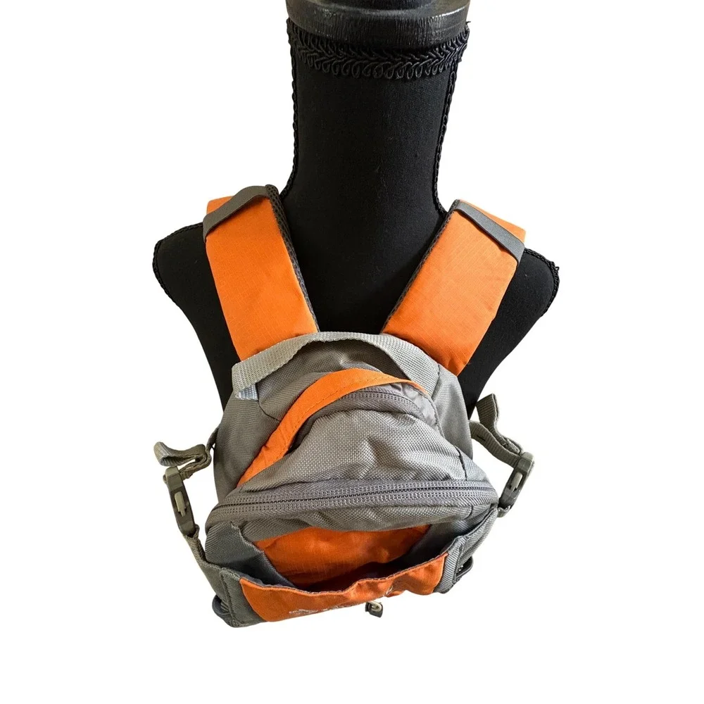 Outdoor Products Mist 13L Hydration Pack Orange Grey 2.0L Reservoir Backpack